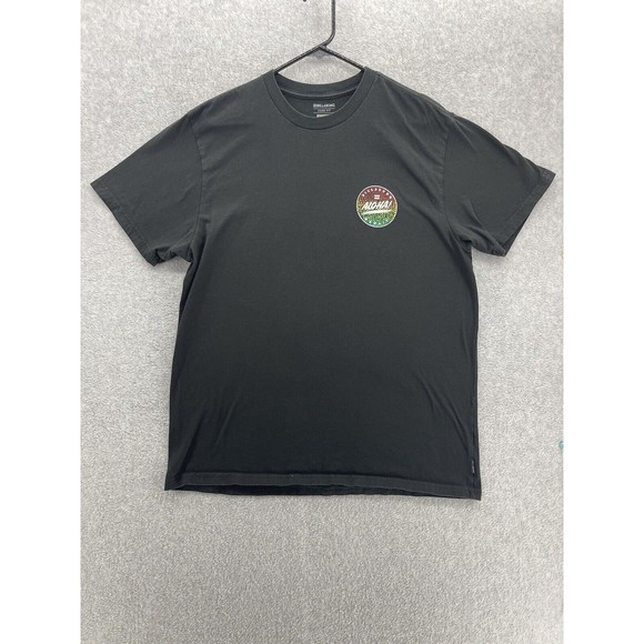 Billabong Kids Shirt Solid Black Short Sleeve Size XL Cotton Aloha Surfer - Picture 9 of 9